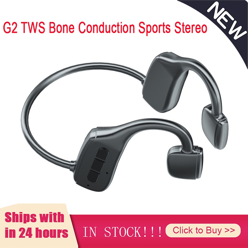 Thật G2 Dẫn Truyền Xương Tai Nghe Bluetooth Tai Nghe Không Dây Chống Nước Thể Thao Tai Nghe Có Mic Cho Tập Thể Dục Chạy Lái Xe VN
