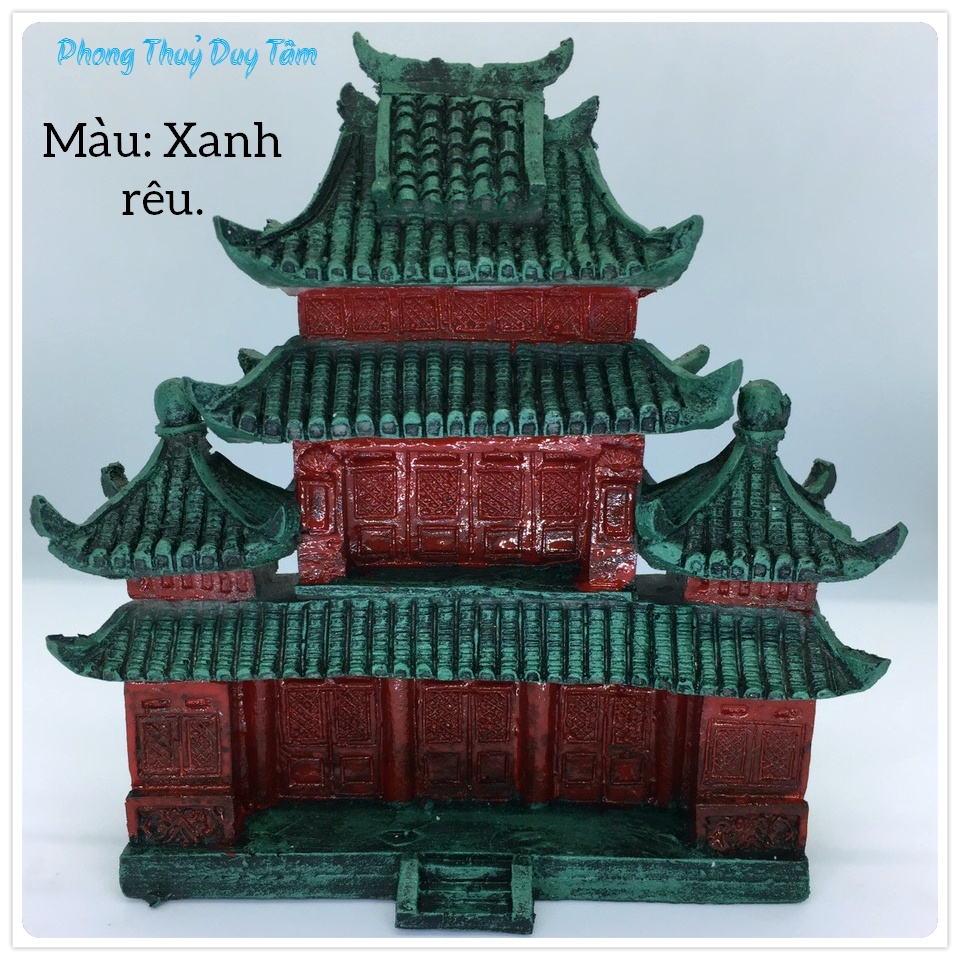 Tiểu cảnh sân vườn, hồ cá, bán cạn, bể cá thủy sinh, hòn non bộ, thác nước, mini để bàn. TC002- Mô hình nhà cổ trấn.
