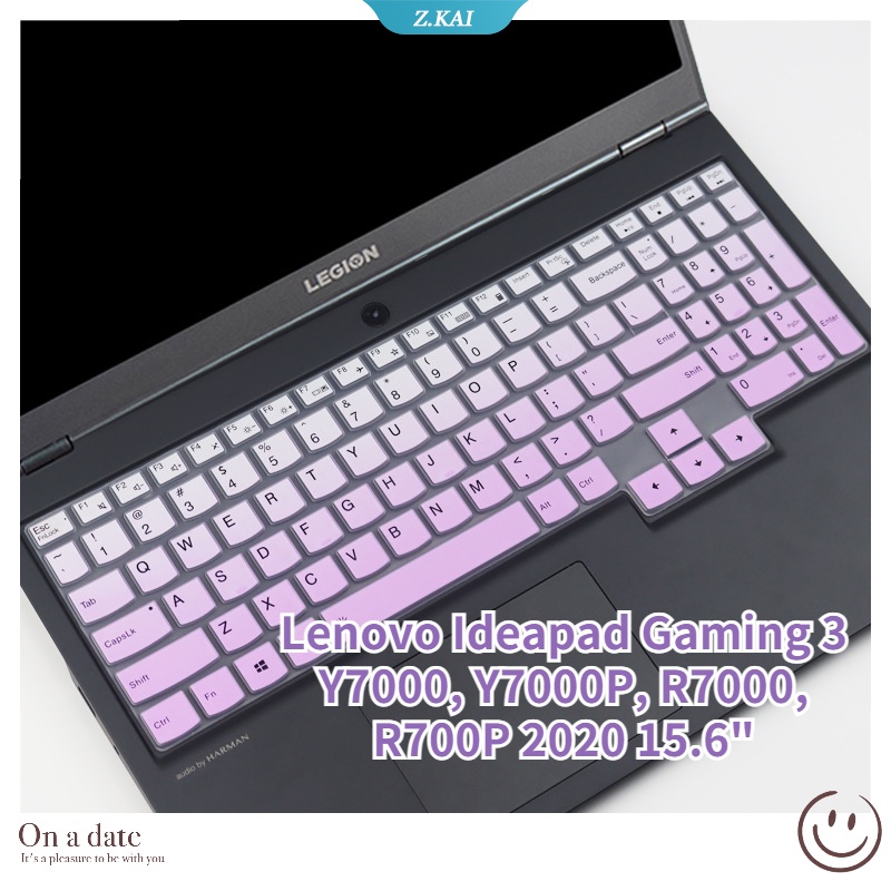 Miếng Dán Bảo Vệ Bàn Phím Bằng Silicon Không Gây Tiếng Ồn Cho Lenovo Ideapad Gaming 3 Y7000, Y7000P, R7000, R700P 2020 15.6 inch