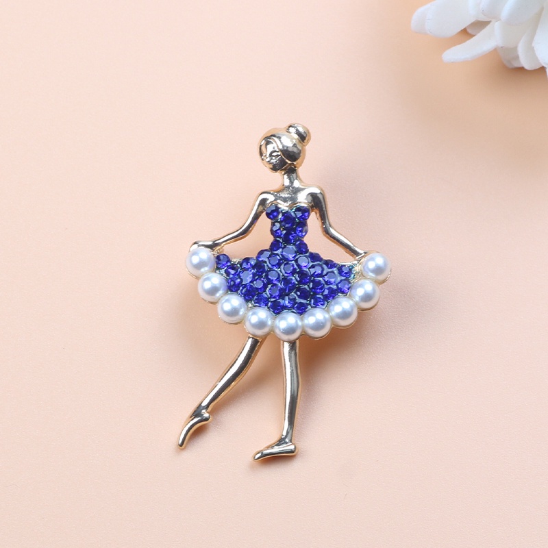 Ghim Cài Áo Hình Vũ Công Đính Đá Nhiều Kiểu Dáng Phong Cách Cổ Điển