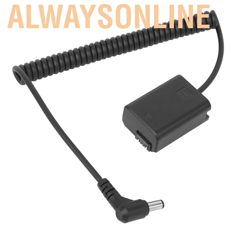 Alwaysonline DC to FW50 Full Decoder Dummy Battery for Sony A7S/A7RII/A7SII/A6000/A5000/ILDC