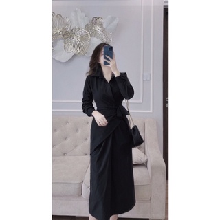Váy chéo vạt đai eo