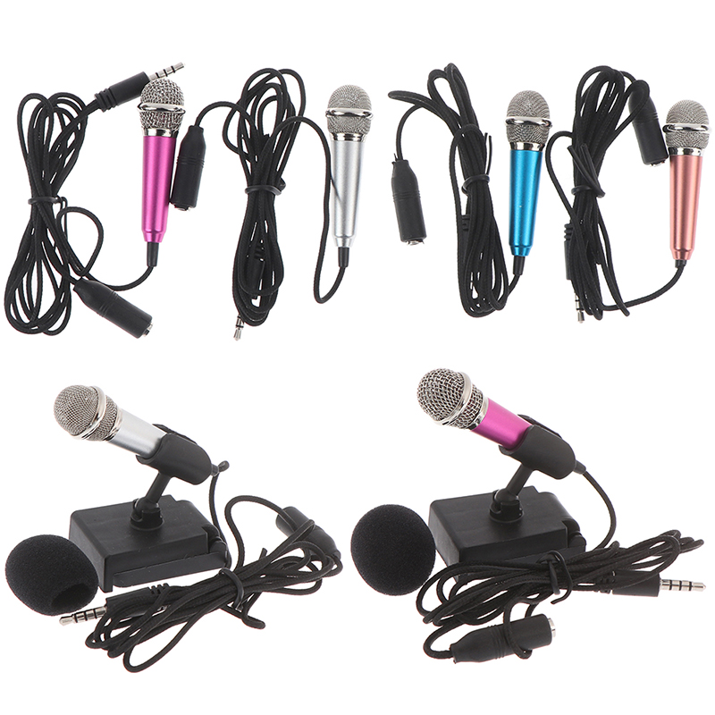 Micro Mini Hát Karaoke Đầu Cắm 3.5mm Cho Điện Thoại / Pc