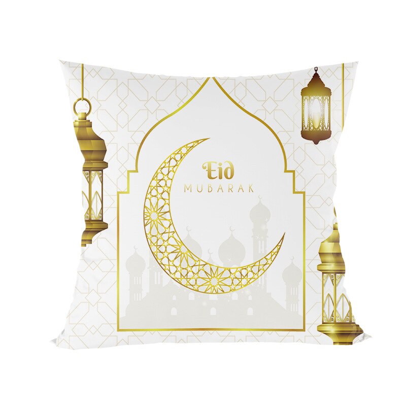 Vỏ Gối Vuông 45cm X 45cm In Hình Lễ Hội Eid Mubarak Phong Cách Hồi Giáo Trang Trí Nhà Cửa