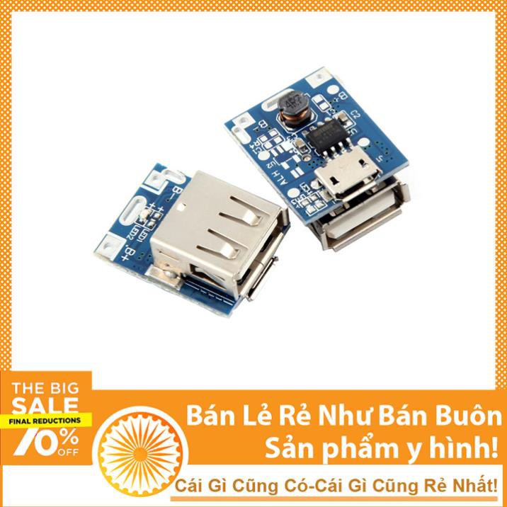 Mạch Sạc Pin Dự Phòng Bản Nâng Cấp 5V-600MA Mini 1A Có Đèn Báo