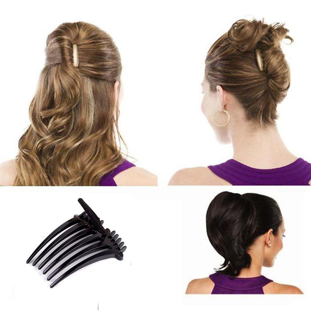 Bộ 2 Lược Kẹp Tóc Đuôi Ngựa Bằng Nhựa Tiện Dụng