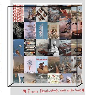Wall Collage dán tường trang trí decor phòng ngủ - theme Vintage