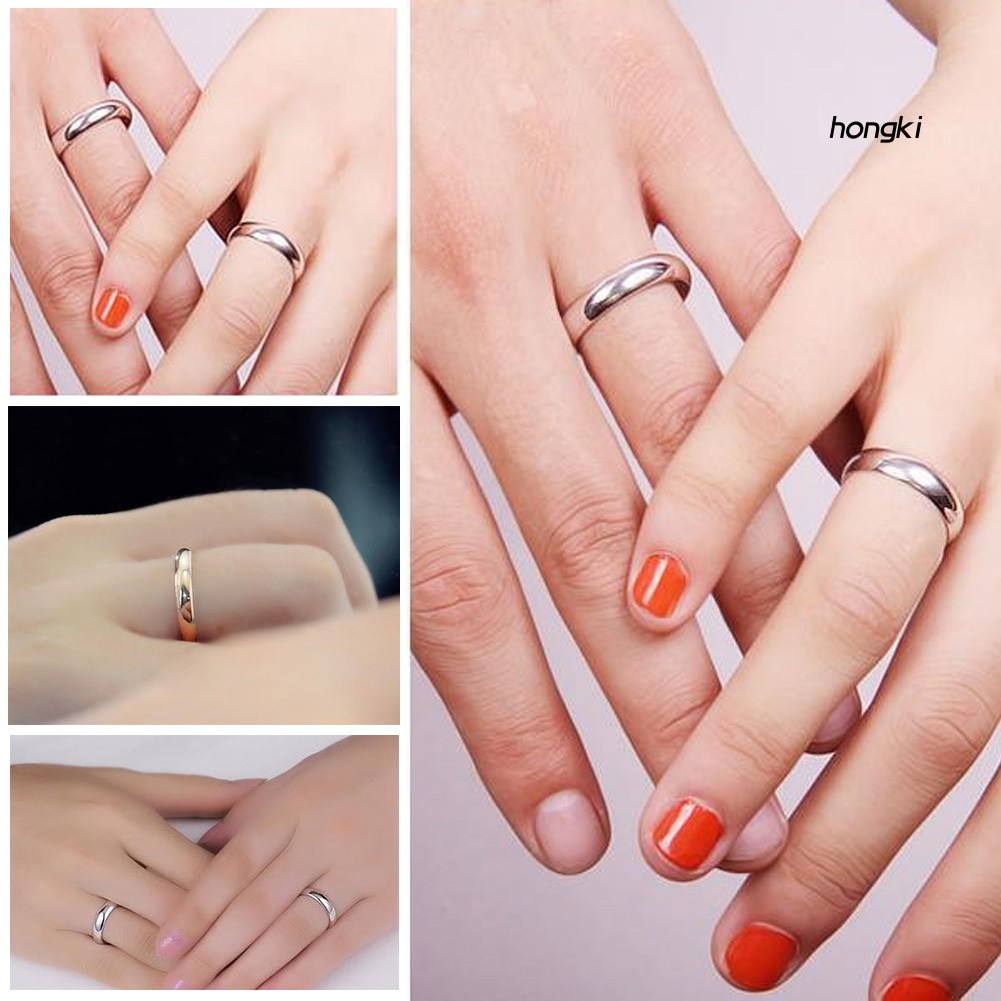 Nhẫn trơn đơn giản trẻ trung dành cho cặp đôi