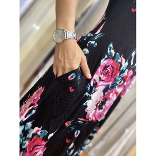 Đầm thun ngủ họa tiết