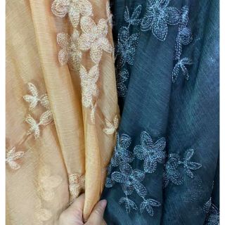 Vải voan tơ thêu 2020