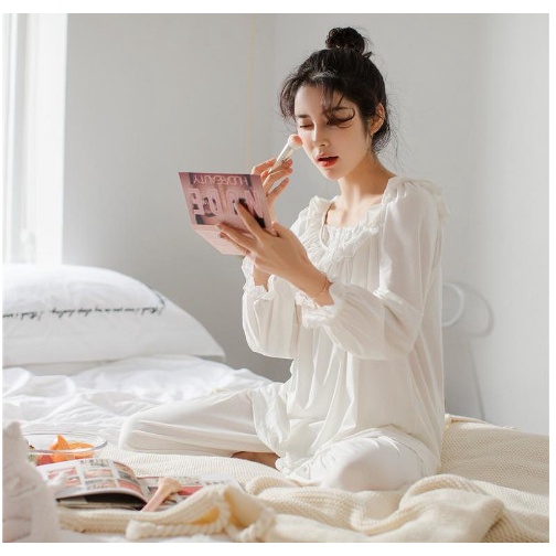 Bộ đồ tiểu thư công chúa chất cotton lụa cực xinh {Sẵn Hàng}