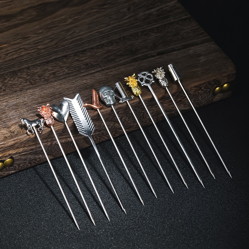 Xiên decor Kim loại dài 11cm