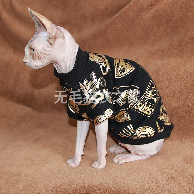 Mèo không lông Sphinx Devonton ngắn bông chống tắt áo len mùa thu dễ thương cưng quần tùy chỉnh