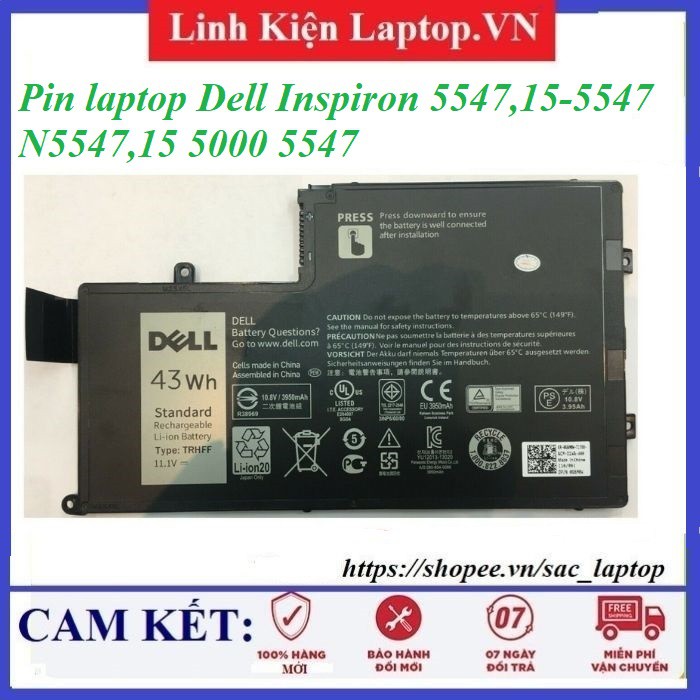 ⚡️Pin laptop Dell Inspiron 5547,15 5547,N5547,15 5000 5547