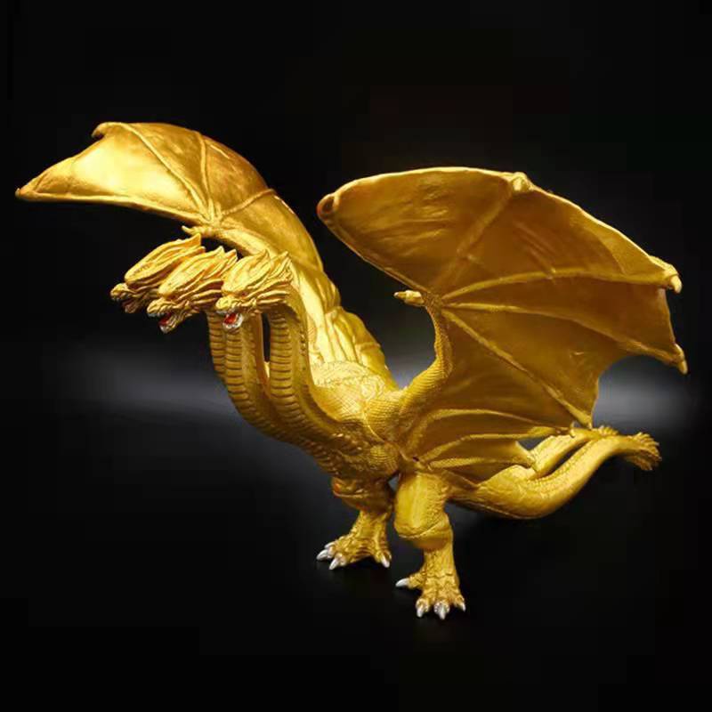 Godzilla King Kong Three Headed Dragon Reptile Biolandi Quái vật đười ươi Khủng long Nhân vật Mô hình Đồ chơi