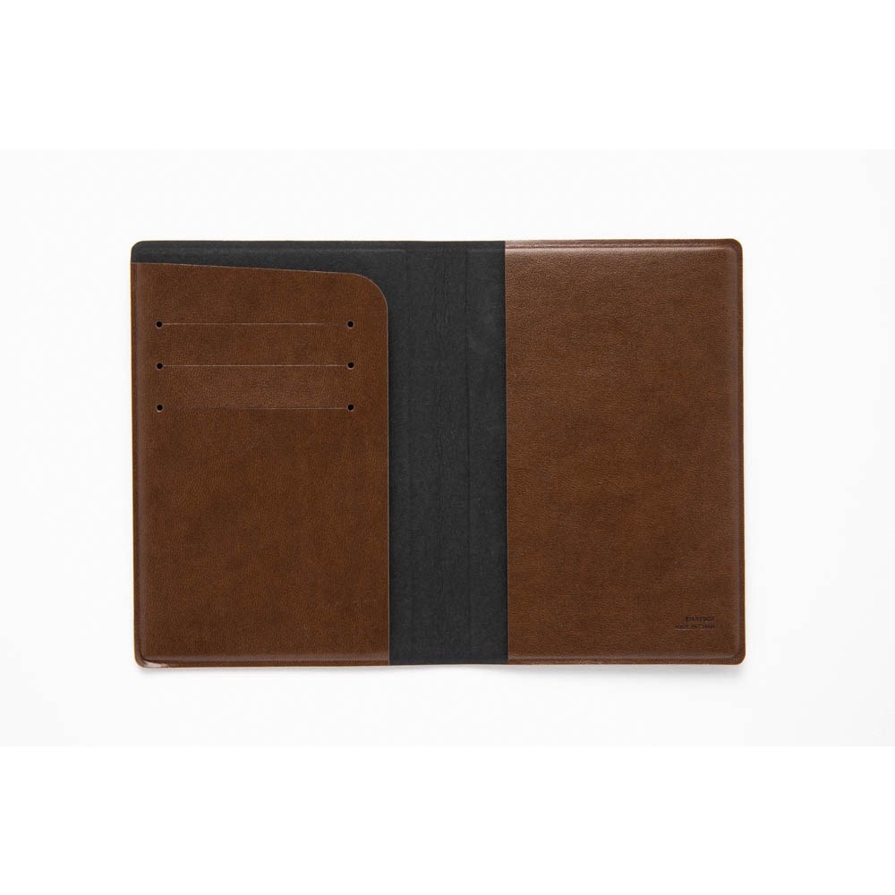 Bao Da Passport Bọc Đựng Hộ Chiếu ARTBOX Hàn Quốc Họa Tiết Shiba Màu Nâu