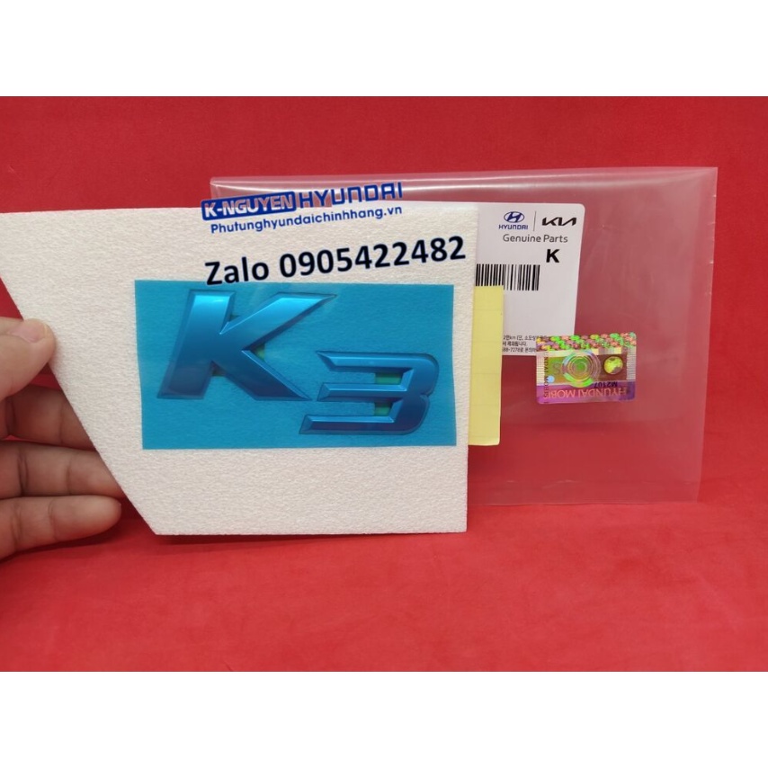 Logo chữ K3 xe Kia K3 đời mới 2022