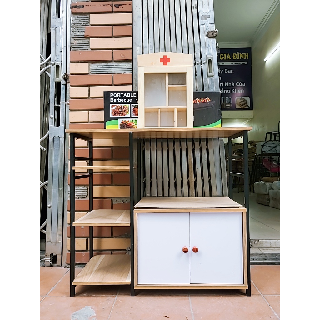 ✱✶FREE SHIP (theo chuong trình Shopee) - HD LẮP ĐẶT Kệ lò vi sóng, nướng, để đồ nhà