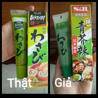 Mù Tạt S&B Wasabi Xanh 43g