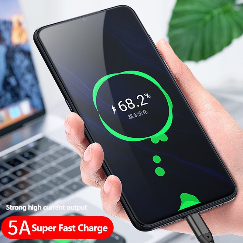 Cáp Sạc Nhanh 66W 5A 3 Trong 1 Cổng Micro Usb/Type-C Cho
