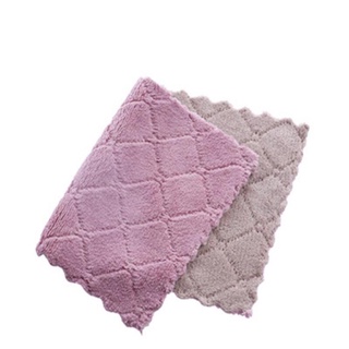 Khăn lau bếp 2 mặt siêu thấm hút, khăn lau tay nhà bếp đa năng 14x23cm