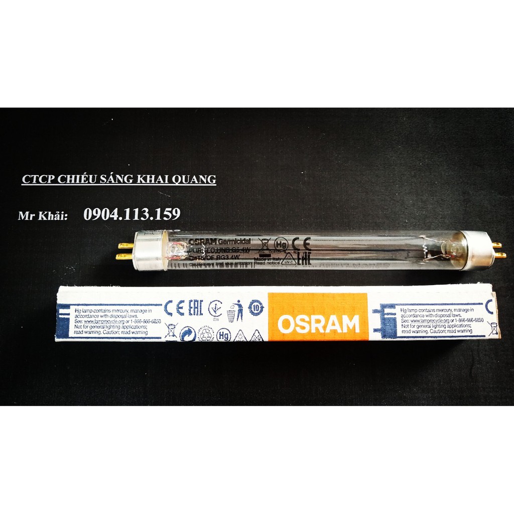 (SALE) Bóng UV Osram HNS 4W G5 cho máy Haenim, máy Upang, máy Fatz Baby, máy Ecomom