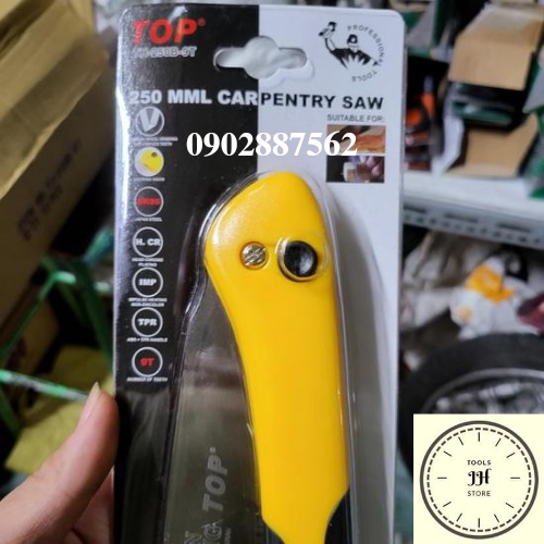 Cưa Kiểng 250mm Cán Xếp Gọn (Đen Vàng) Top - TH-250B-9T chính hãng