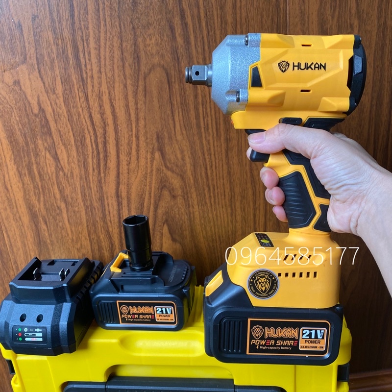 Máy siết bulong HUKAN x4 không chổi than bắn tôn bắn vít bắn ốc