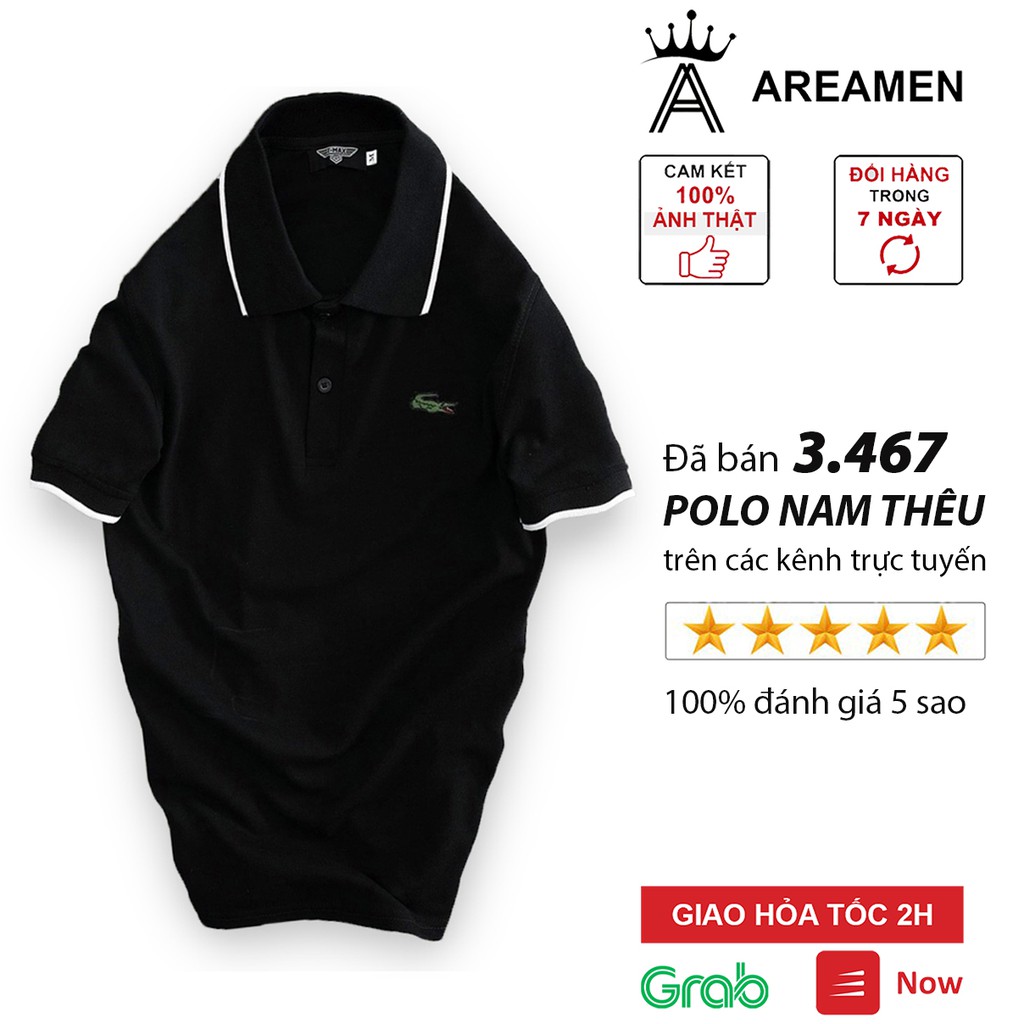 Áo phông nam cổ bẻ cao cấp Hamino vải thun cotton co giãn thoải mái E1