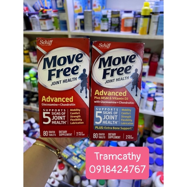 Move free 200 viên, 80 viên ,Move free Advance viên uống hỗ trợ xương khớp