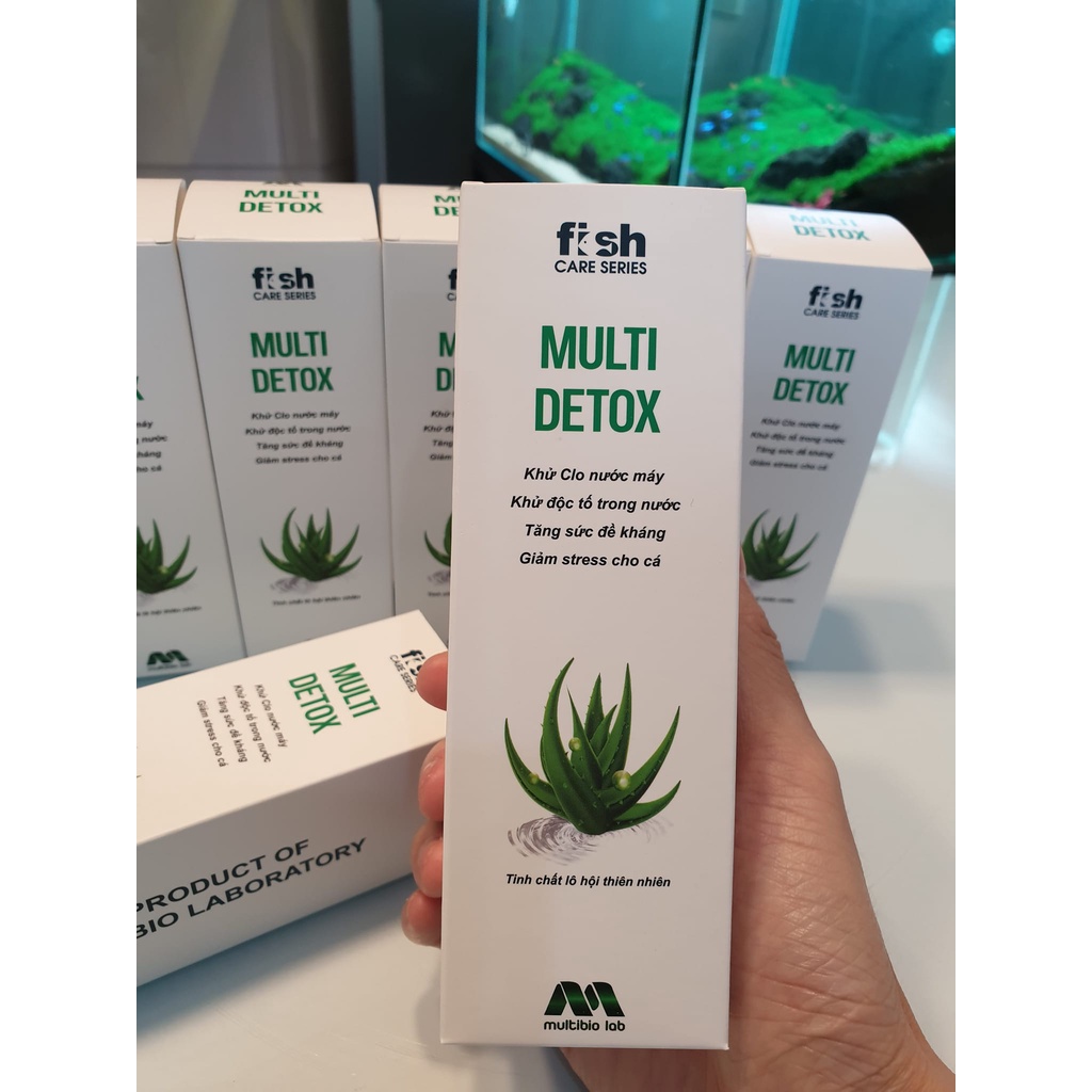 Multibio Lab - MULTI DETOX 200ml || Khử Clo - Khử Độc, Chống Sốc Tạo Lớp Nhờn Giảm Stress Dành Cho Bể Cá Cảnh, Thuỷ Sinh