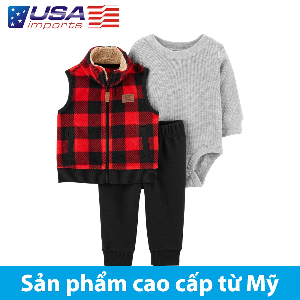 Set 3 món áo khoác kèm quần Car-tờ Auth Từ Mỹ (1J203510)
