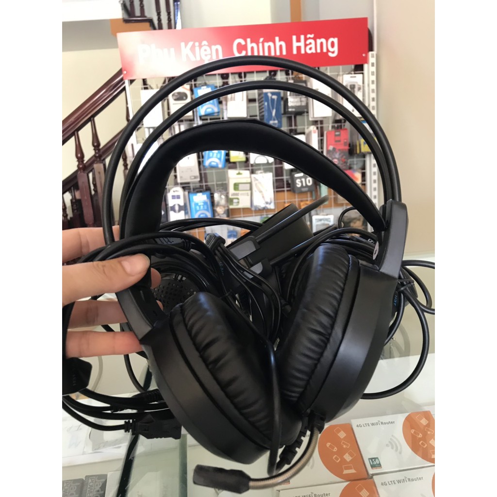 Tai Nghe Gaming GNET H3T Có Mic, Màu đen, G-Net H3T Gaming Headphone