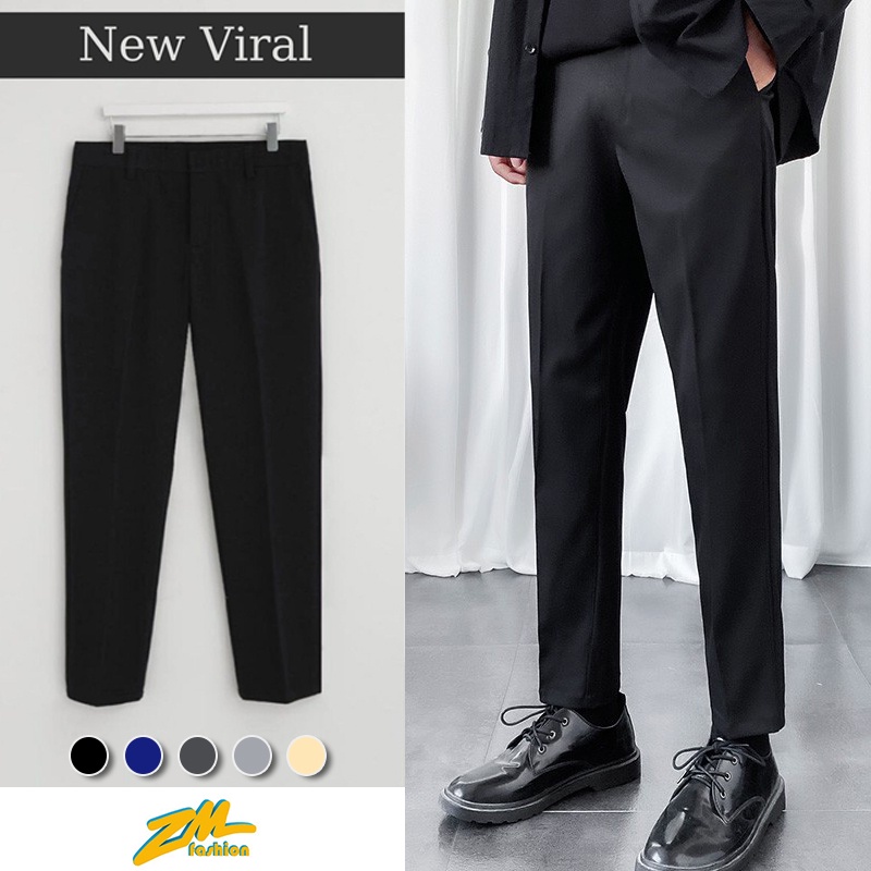 Quần baggy nam kiểu dáng suông rộng ,Quần tây baggy nam vải co giãn ống côn thời trang nam