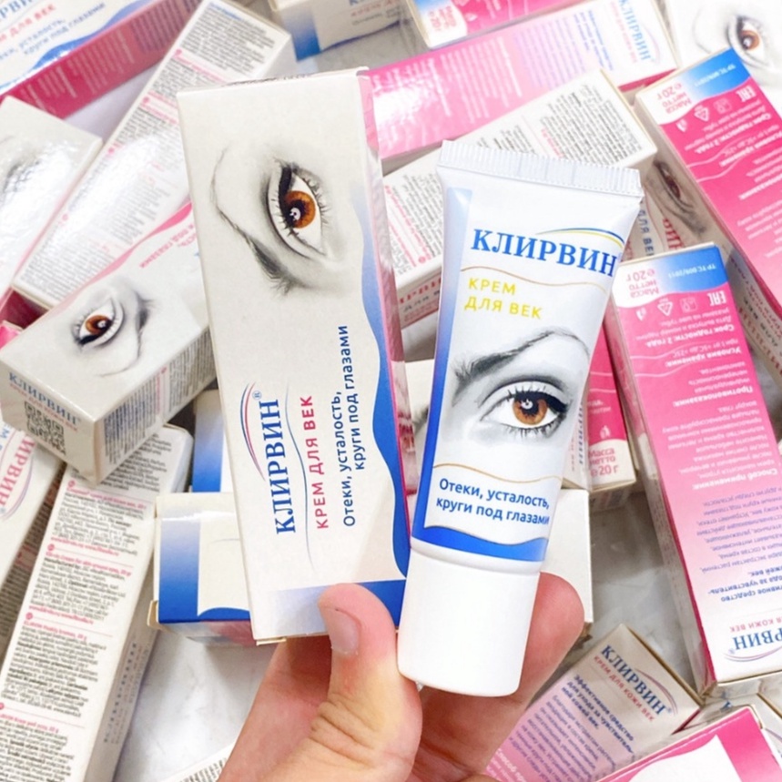 Thâm mắt Klirvin Nga kem dưỡng mắt giảm quầng thâm săn chắc da chống chảy xệ sụp mí [Tặng máy massage mặt]