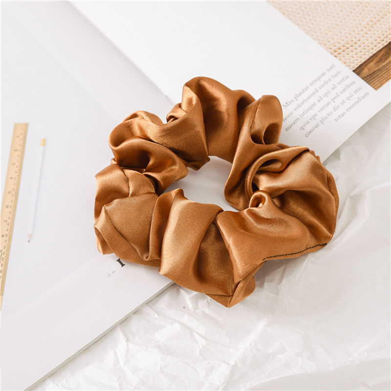 Băng Đô Vải Satin Co Giãn Màu Trơn Cho Nữ