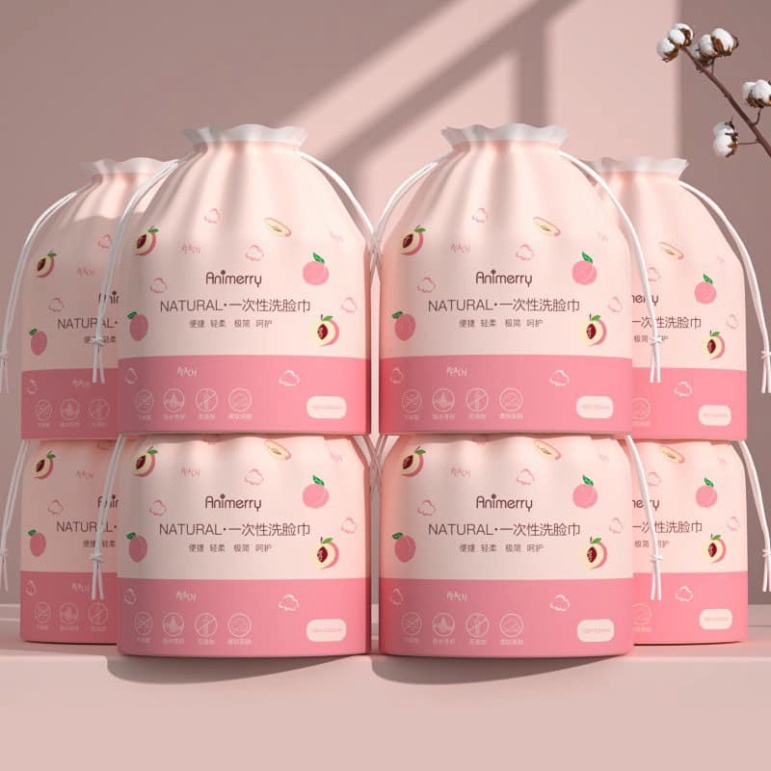 Giấy tẩy trang, giấy lau mặt cotton dùng 1 lần lau khô lau ướt