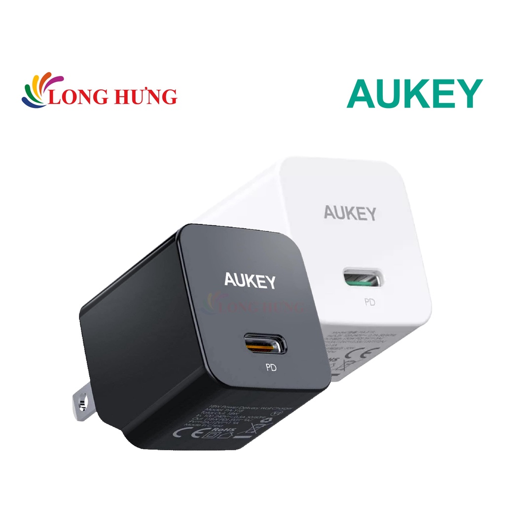 Cốc sạc Aukey Minima 1Type-C 30W PA-Y30S - Hàng chính hãng - Cổng USB-C thông dụng, thiết kế nhỏ gọn