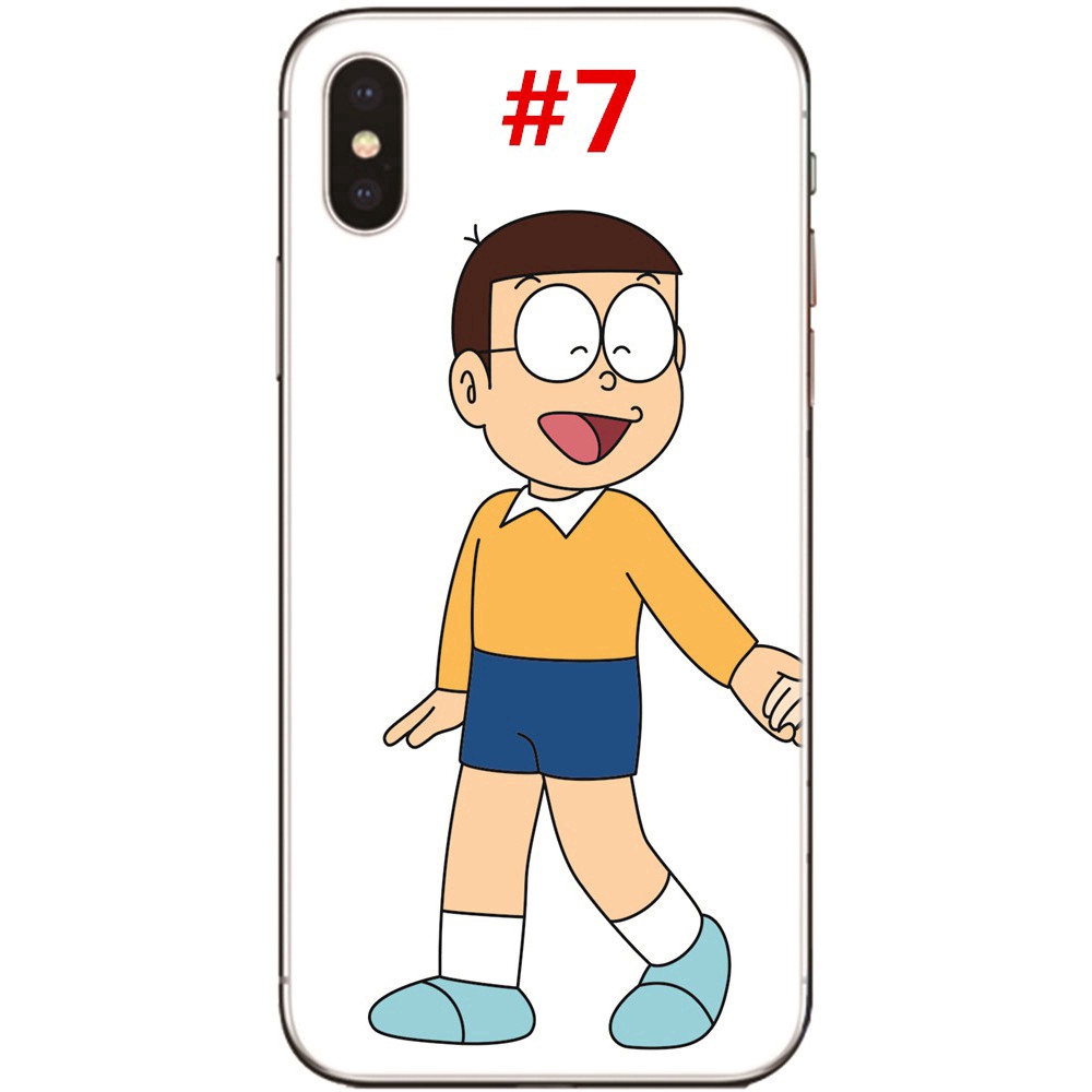 Ốp điện thoại TPU mềm in hình Doraemon xinh xắn cho iPhone X 6 6S 7 8 Plus 5 5S SE