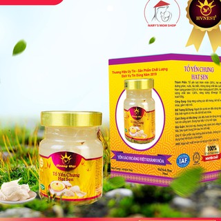 Tổ yến chưng sẵn hạt sen | yến sào hoàng việt khánh hòa | 30% yến tươi thiên nhiên tăng cường sức đề kháng | hộp 70ml