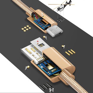 Cáp dù sạc nhanh siêu bền Bagi cổng Micro USB - MS100