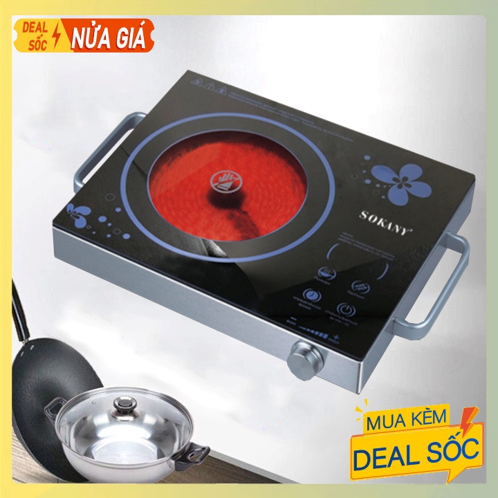 Bếp điện hồng ngoại- bếp điện đơn SOKANY SK 3568 Không kén nồi 2200W