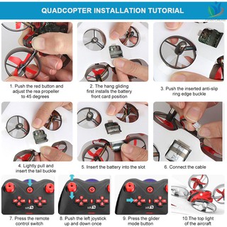 Máy Bay Điều Khiển Từ Xa Đa Năng L6082 Rc 3 Trong 1 2.4g