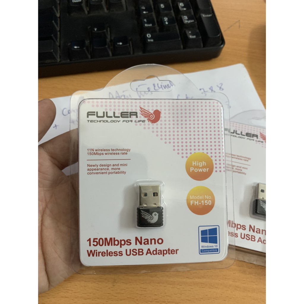 USB thu sóng Wifi Fuhler 150Mbps không dây cao cấp. 1 đổi 1