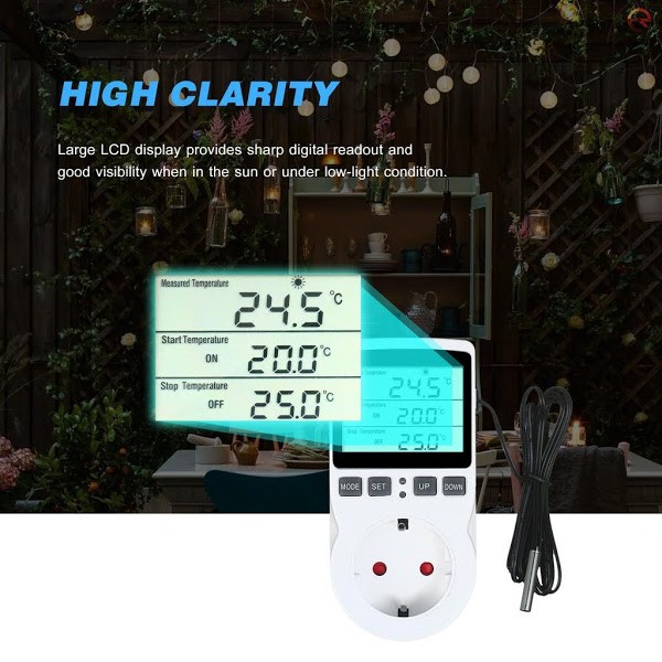 Cảm biến nhiệt độ chuồng bò sát thủy sinh vườn ươm cây cảnh