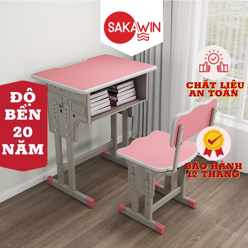 Bộ bàn ghế học sinh Z8 chống gù chống cận, dành cho bé tiểu học, độ bên lên tới hơn 20 năm