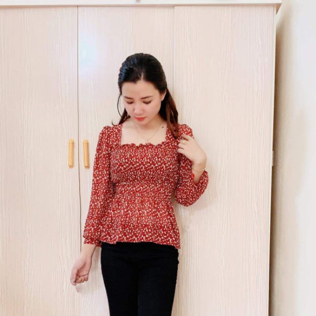 Áo babydoll hoa nhí