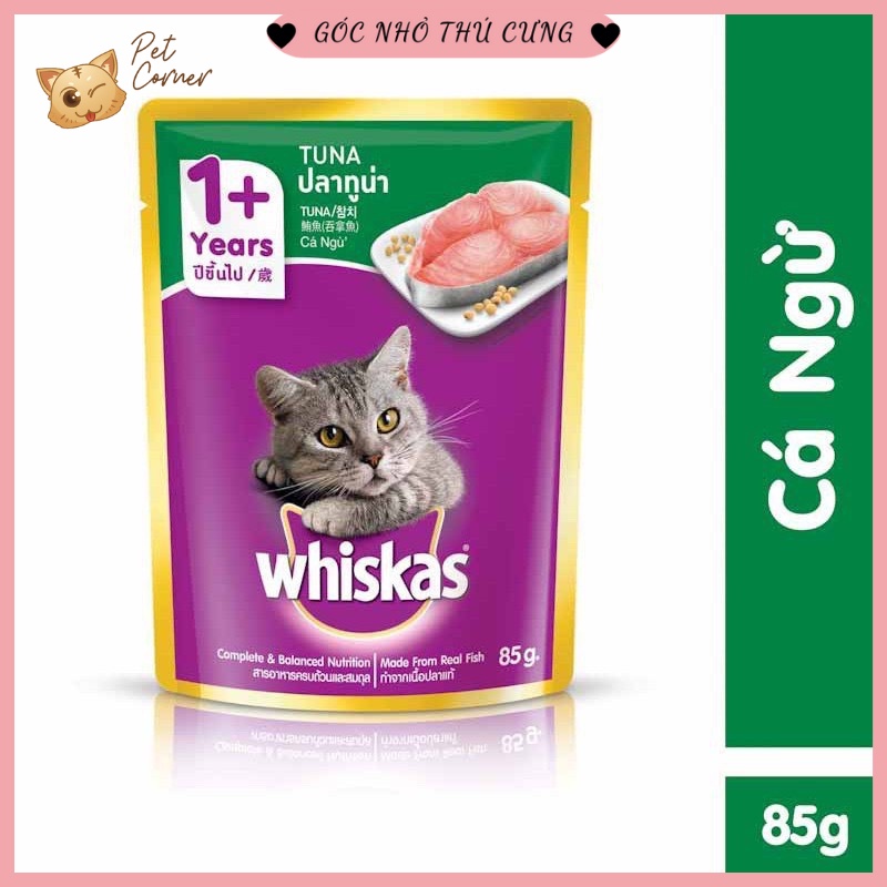 Pate cho mèo Whiskas gói 80gr