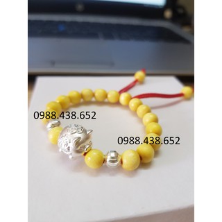 Vòng dâu tằm mix con heo bạc ta - HaLi Jewelry
