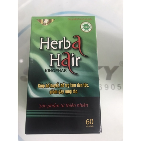 Herba hair  hỗ trợ làm đen tóc, giảm gãy rụng tóc